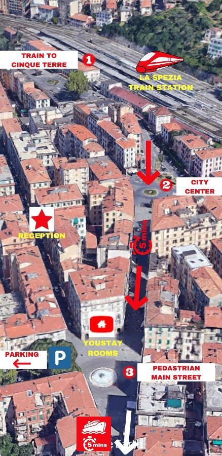 You Stay "Main Street & Station" La Spezia Exterior photo